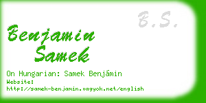 benjamin samek business card